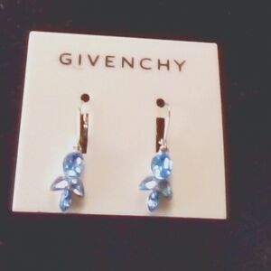 Givenchy Crystal Blue Earrings